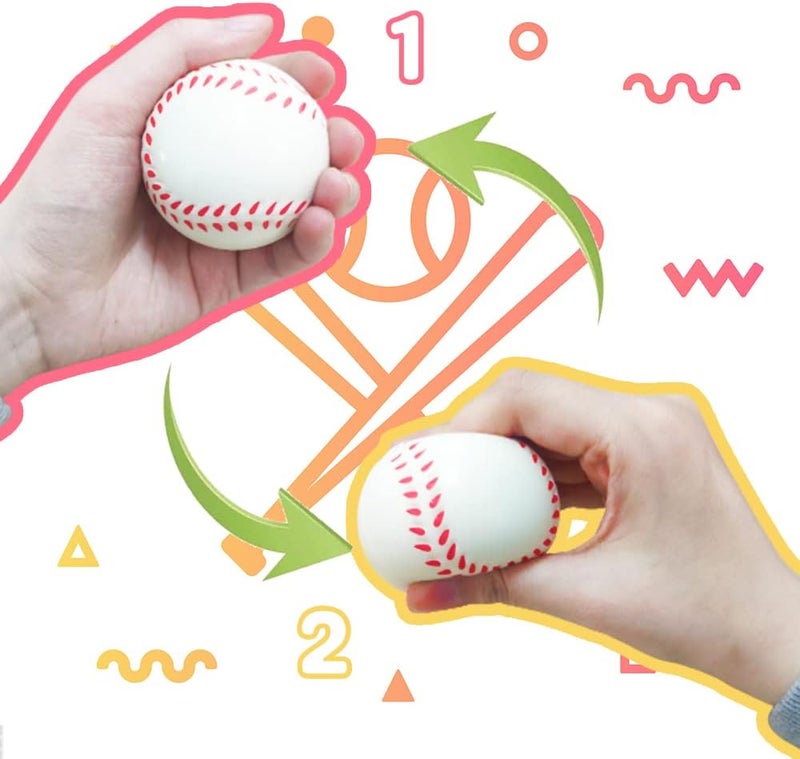 Dshengoo 24 Pcs Baseball Stress Ball,2.5 Inch Mini Squeeze Foam Baseball,Relaxable Sports Ball for Themed Party Favors,Decoration,Anxiety Relief - Image 3